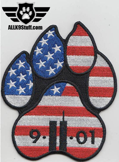 9-11 American Flag Paw Patch